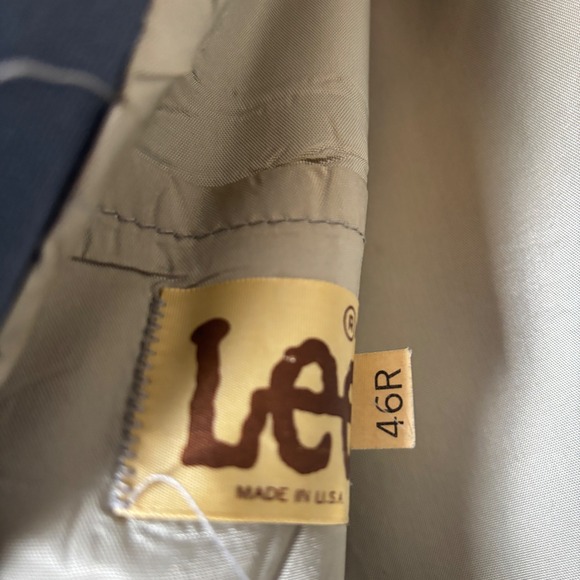 Vintage Lee Western Blazer Mens 46R Slate Blue Cowboy Sport Coat Made in USA - Picture 4 of 15